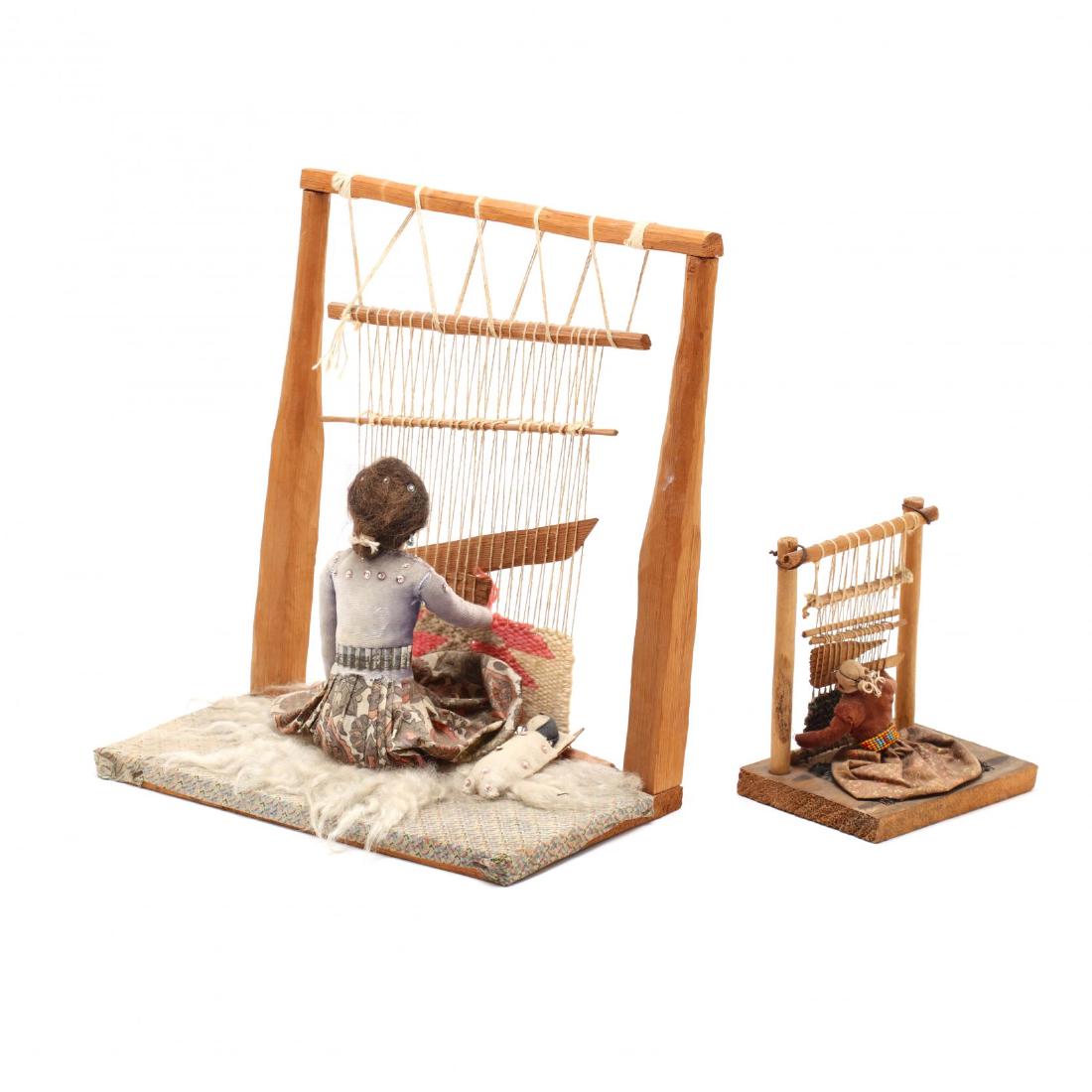 Two Navajo Sculptures of Weavers (1 of 5)