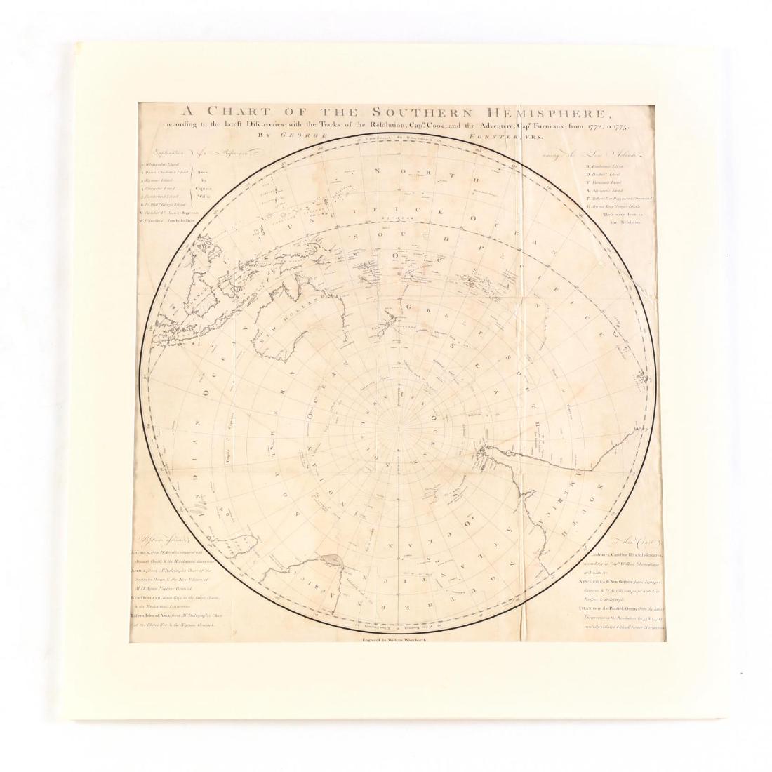 Forster, George.  A Chart of the Southern Hemisphere... (1 of 3)