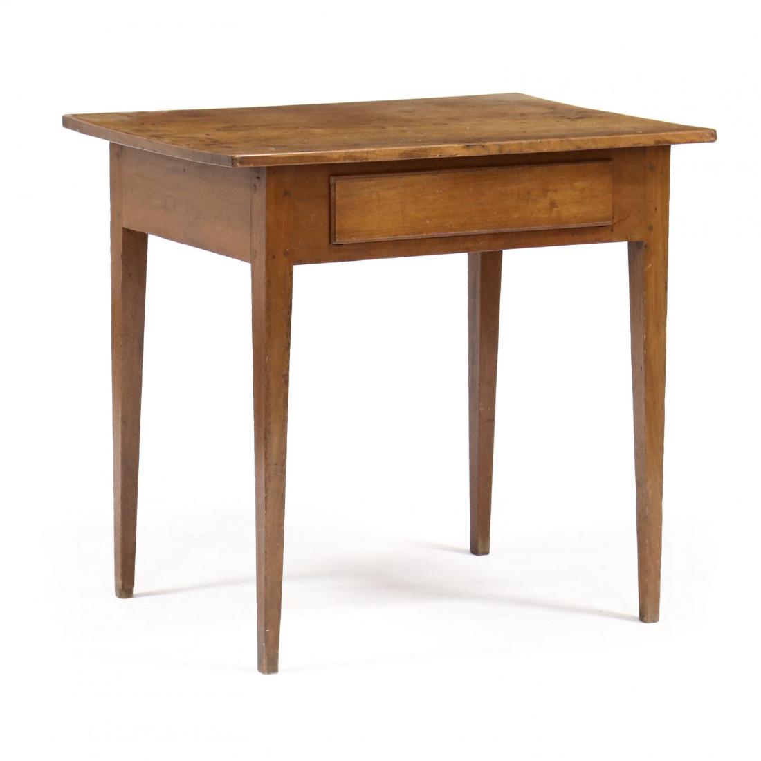North Carolina Hepplewhite Walnut One Drawer Side Table (1 of 3)