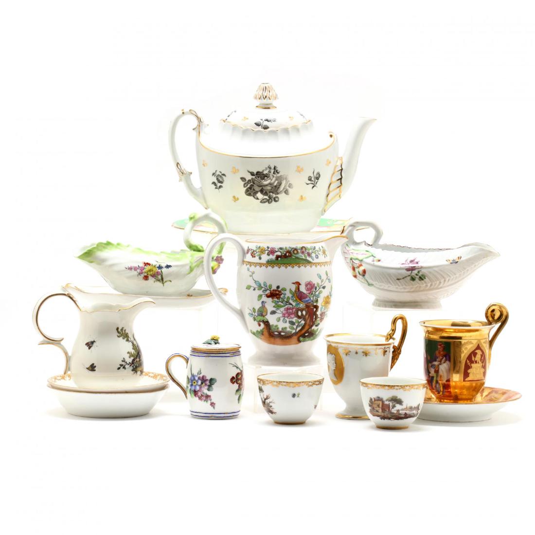 Antique Continental Porcelain Grouping (1 of 6)