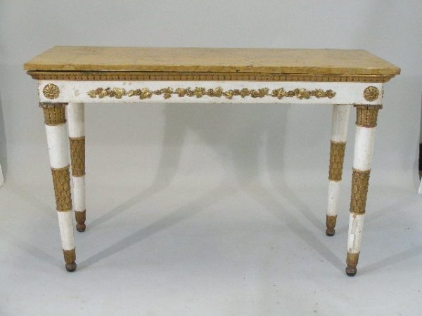 Italian Empire Style Marble Top Buffet, 19th c.,