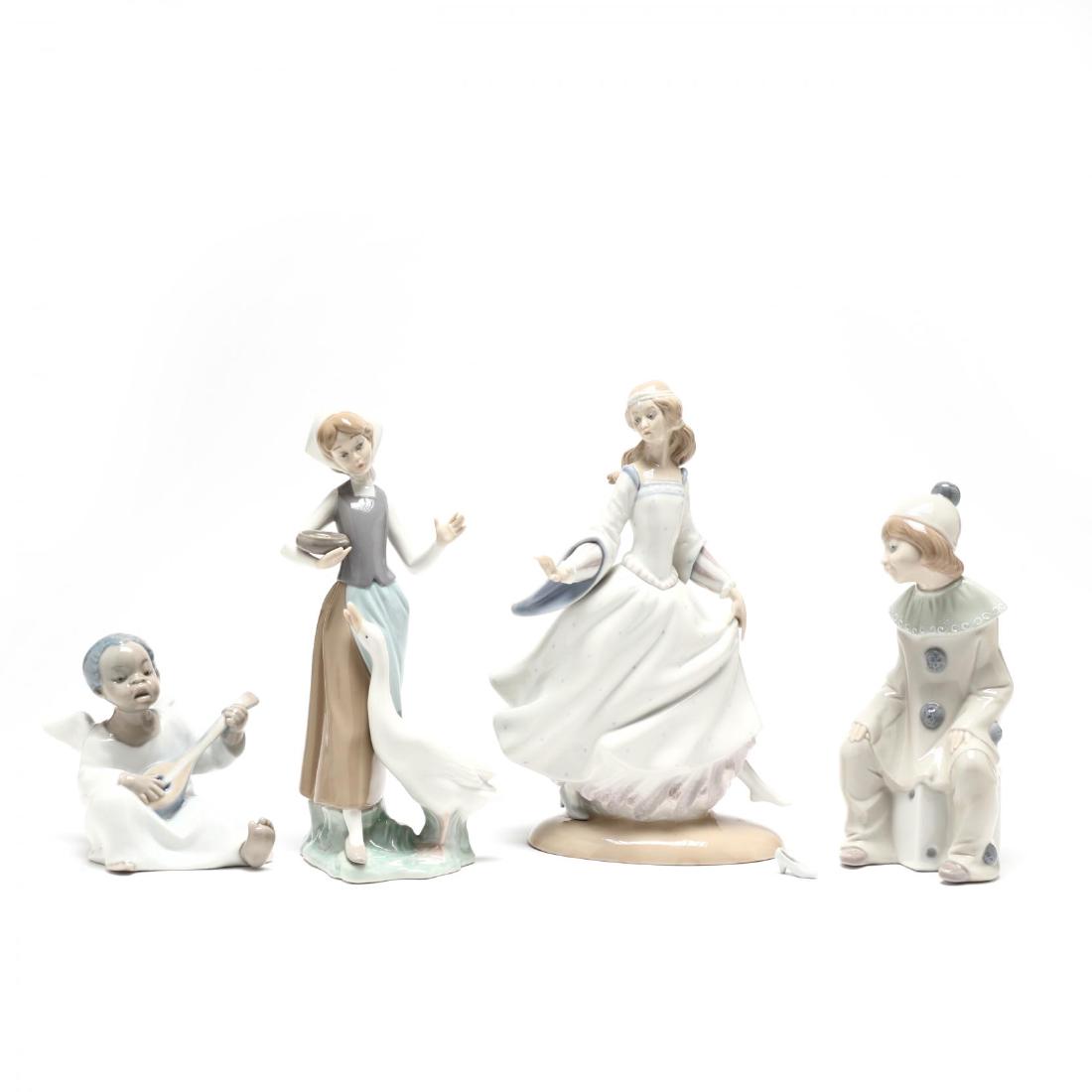 A Group of Four Lladro Figurines (1 of 10)
