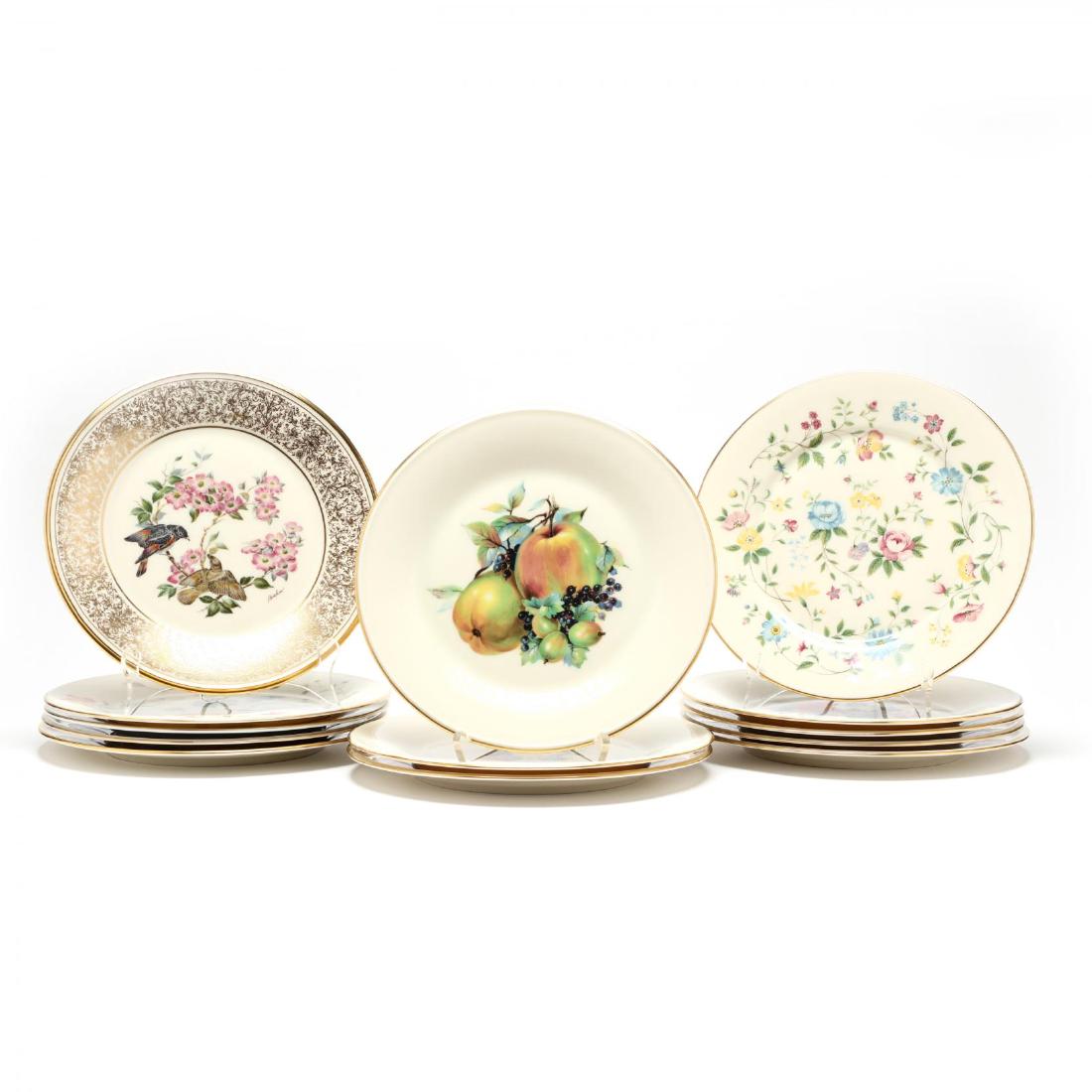 Twelve Assorted Lenox Dinner Plates (1 of 10)