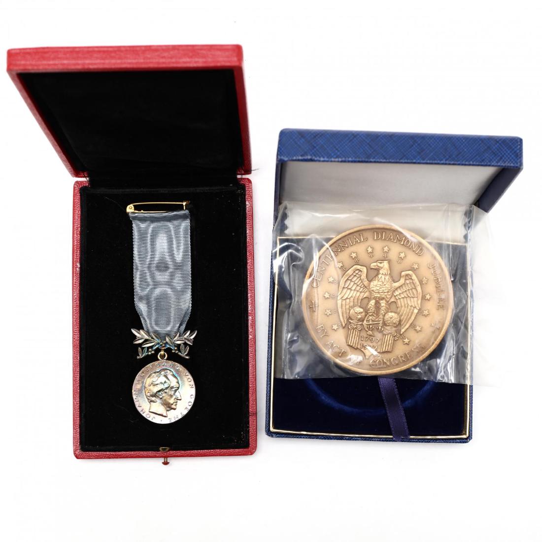 Goethe Institut Medal and U.S.S  Constellation (1 of 5)