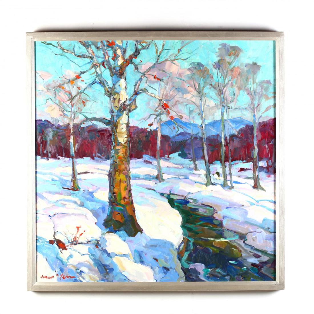 James P. Kerr (NC/FL, b. 1953),  Sycamore in Winter (1 of 4)