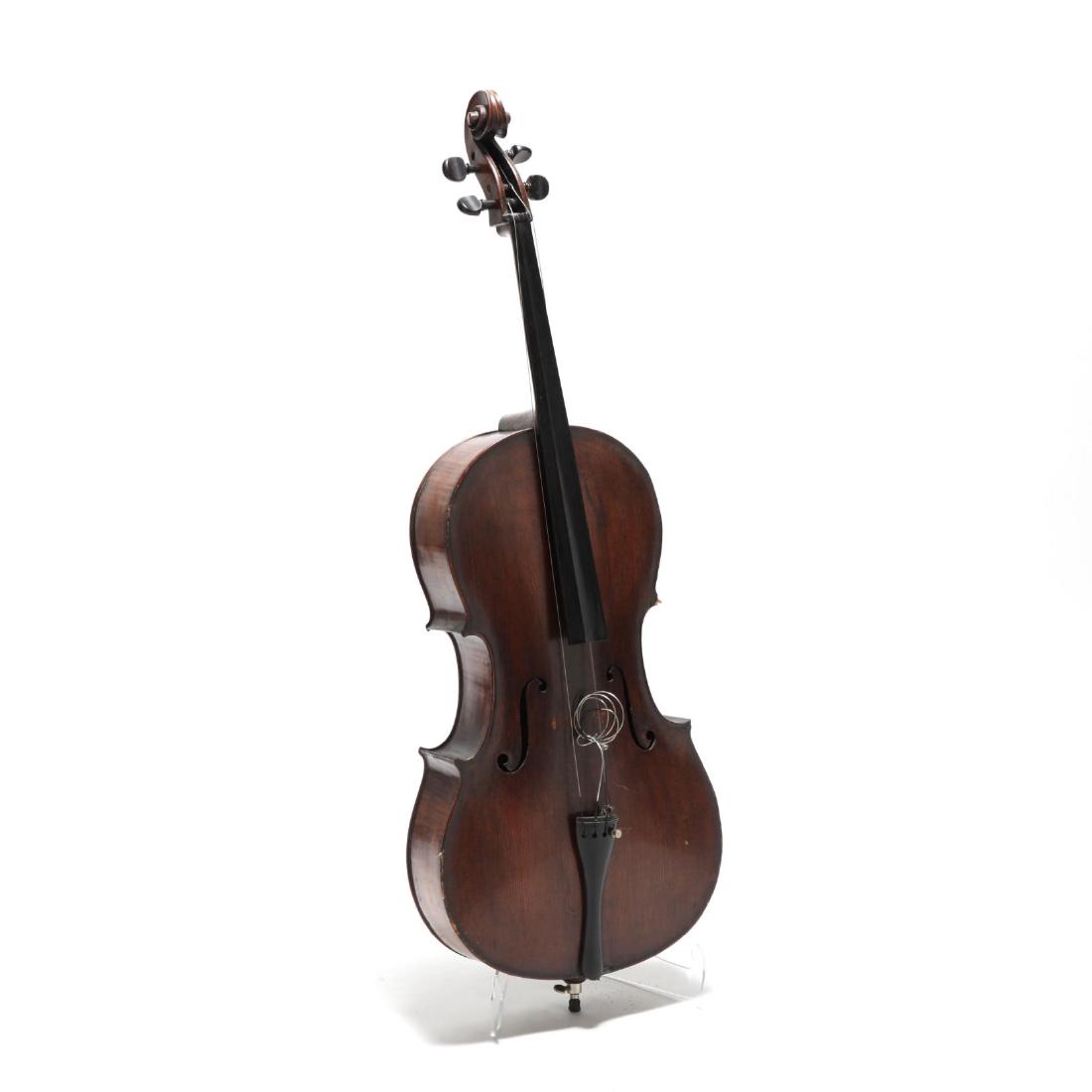 Vintage Unmarked Full Size 4/4 Cello (1 of 4)