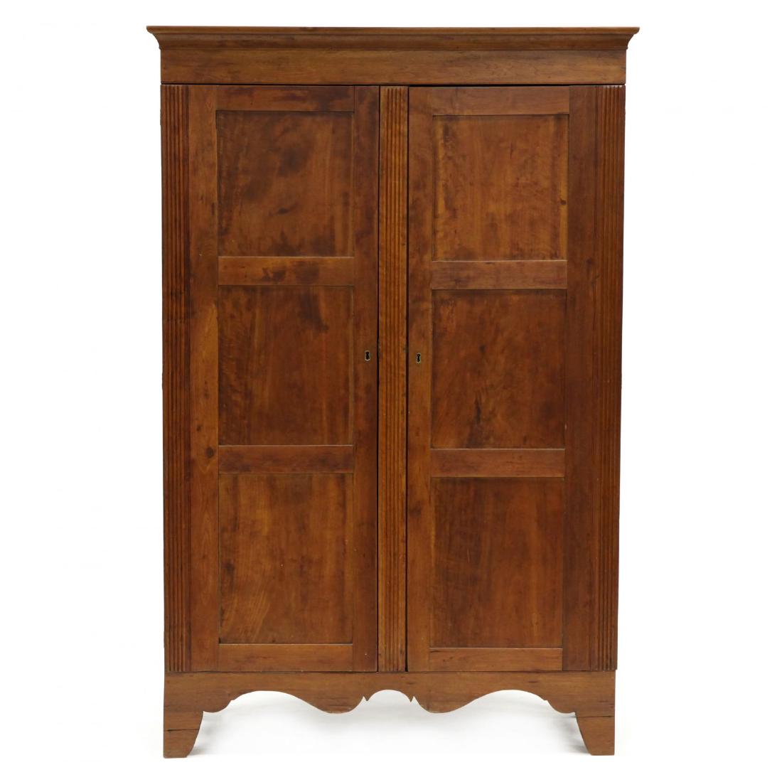 Federal Walnut Flat Wall Cupboard (1 of 4)