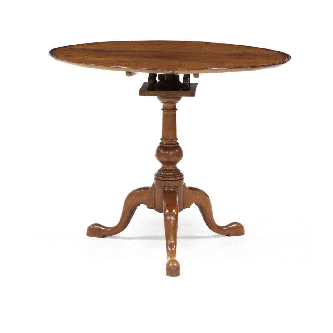 American Dish Top Queen Anne Walnut Tea Table (1 of 5)