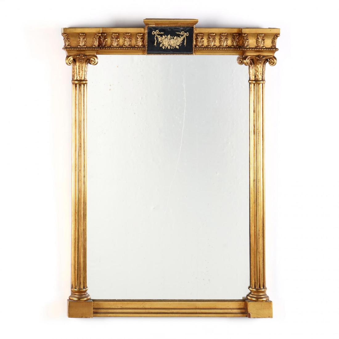 Neoclassical Carved and Gilt Mirror (1 of 3)