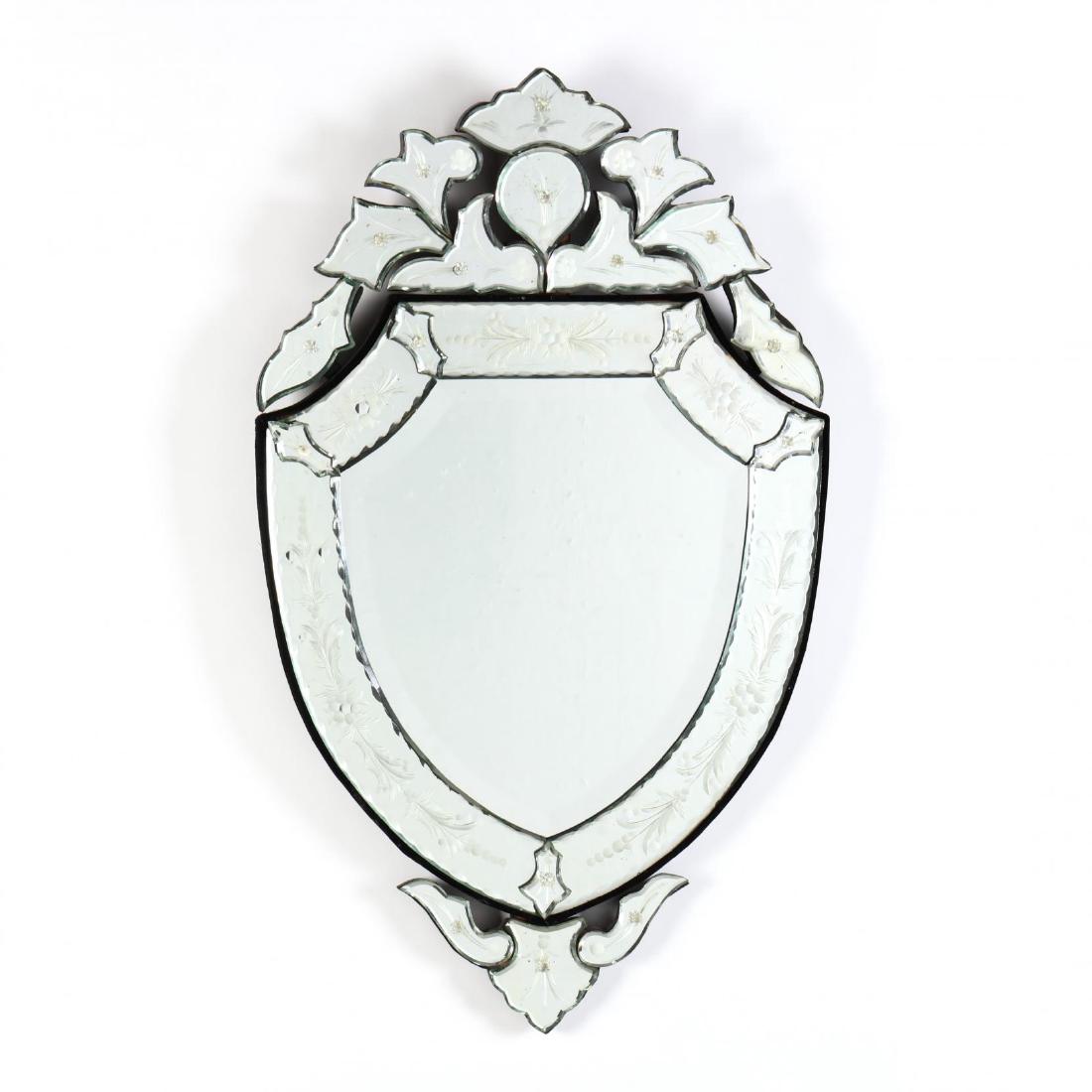 Venetian Shield Shaped Mirror (1 of 3)