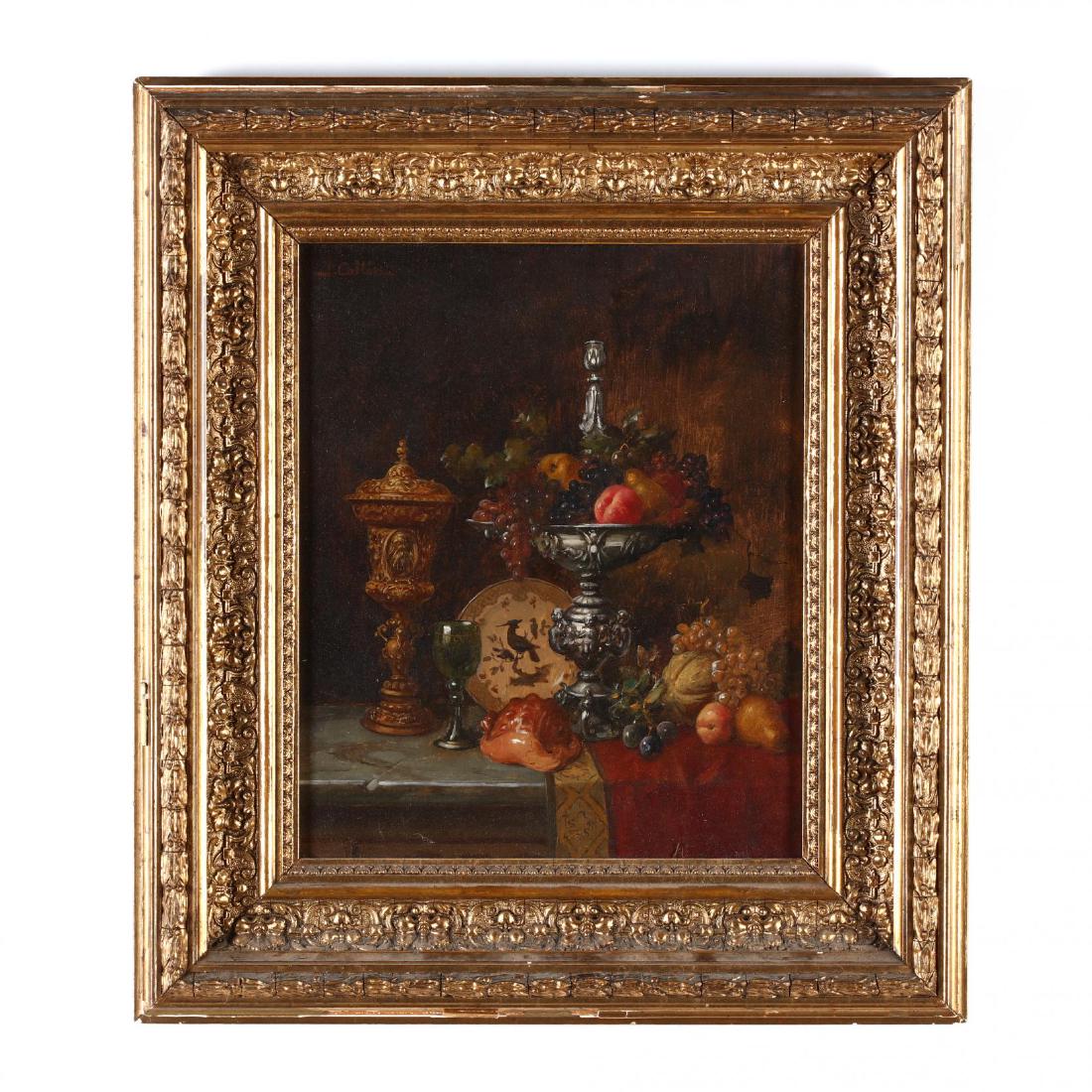 An Antique Continental School Still Life Painting (1 of 3)