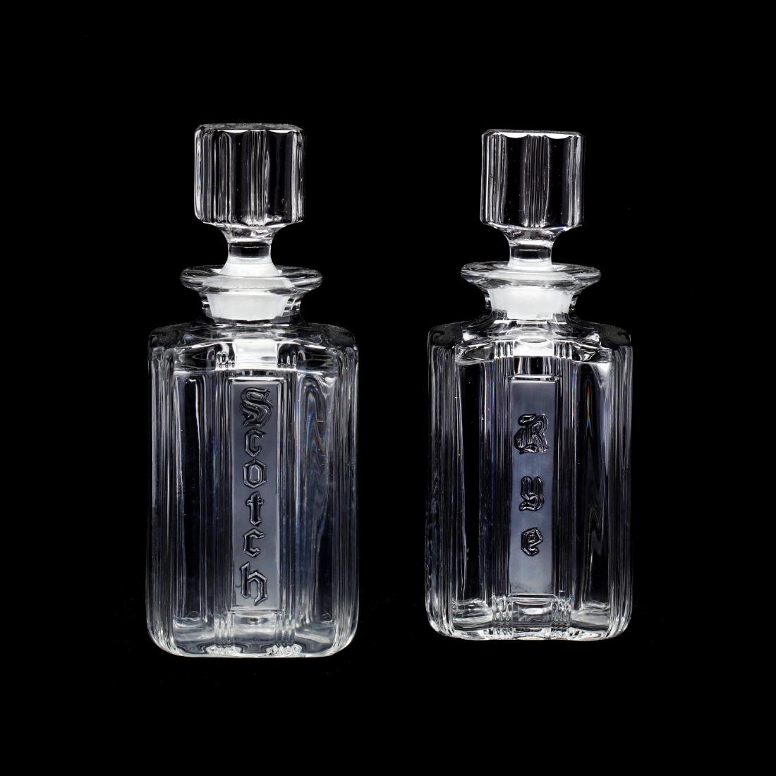 Pair of Art Deco Glass Decanters (1 of 4)