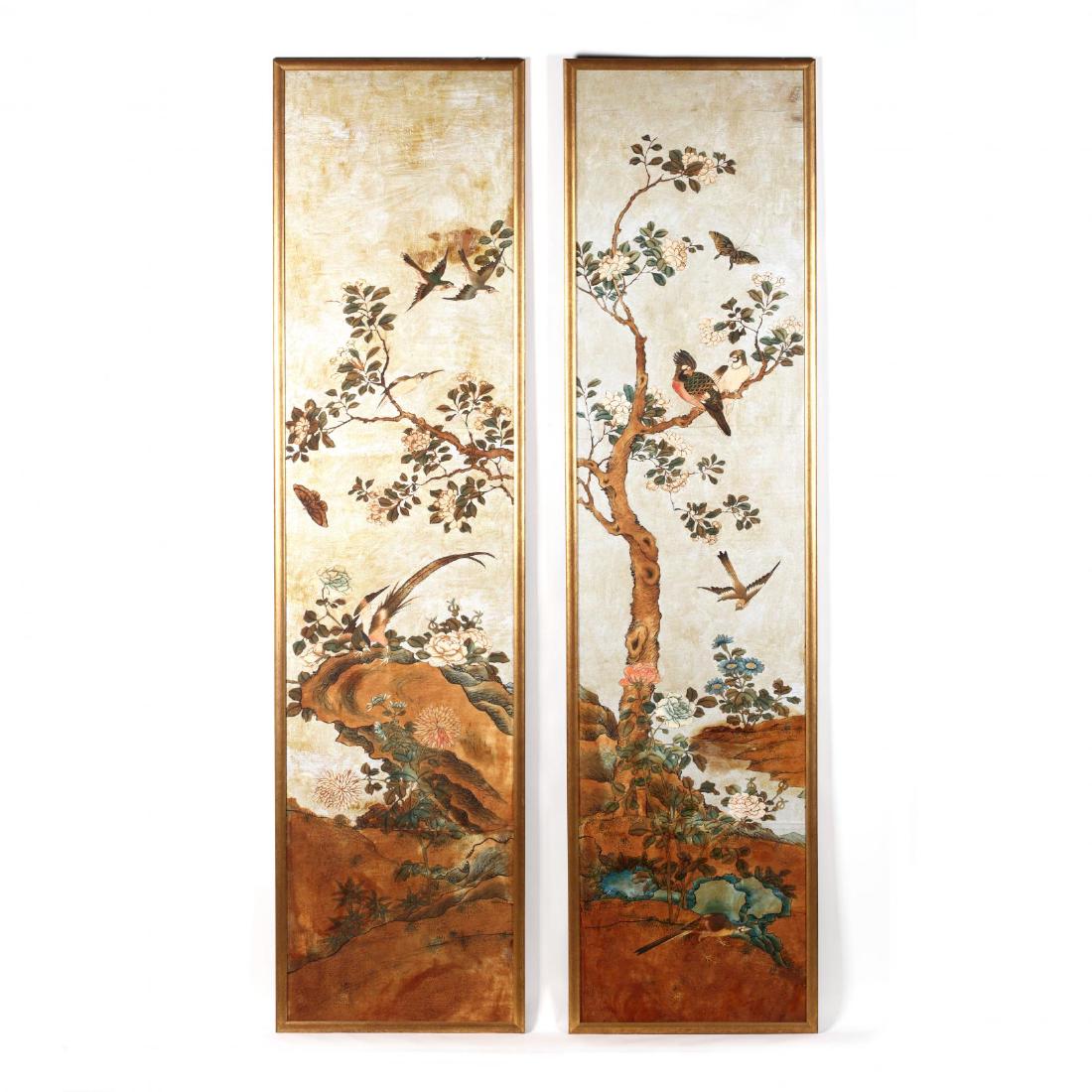A Pair of Chinoiserie Paintings (1 of 3)