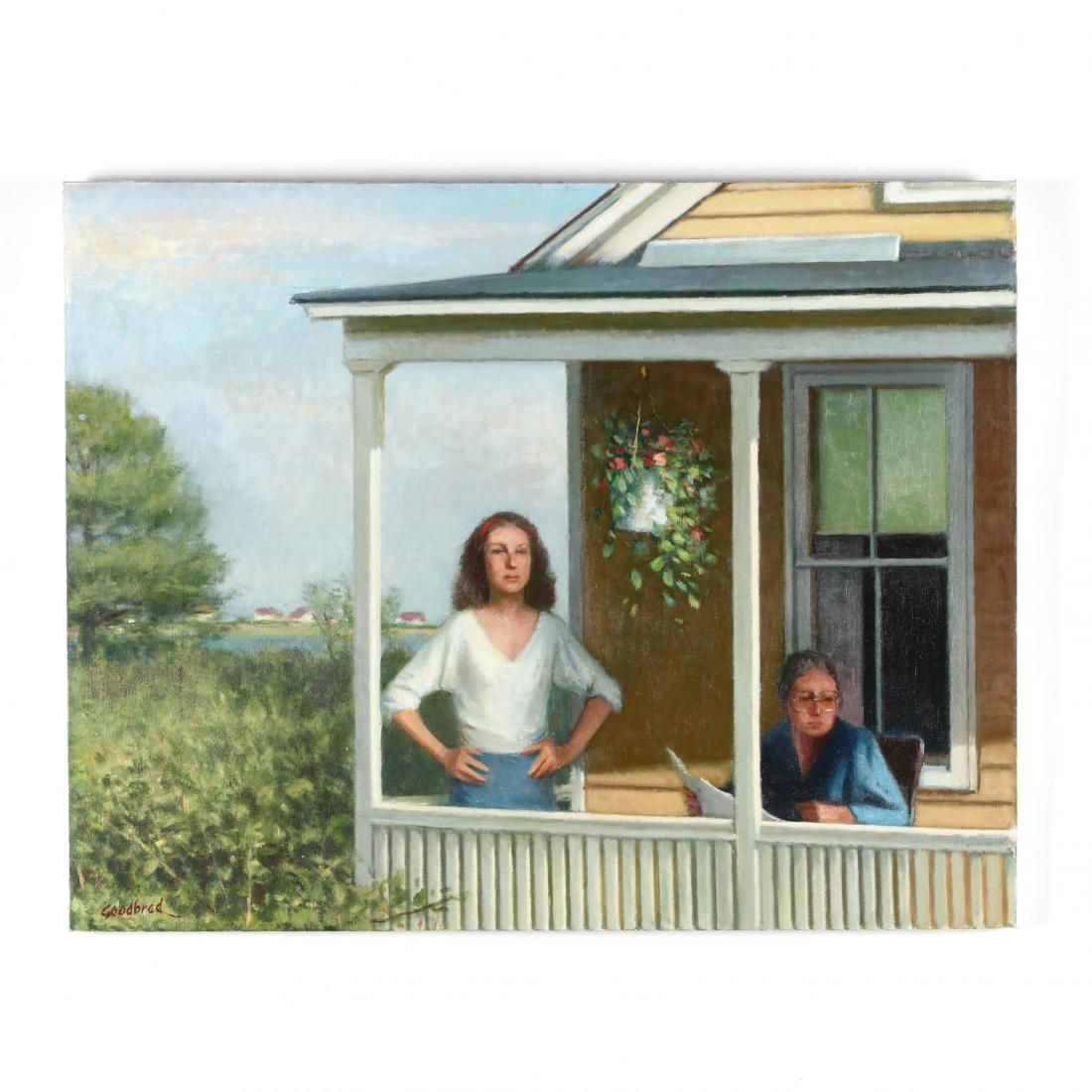 Ray Goodbred (SC, 1929-2011), Porch Scene (1 of 3)