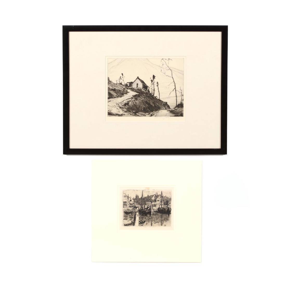 Two American Landscape Etchings (1 of 3)