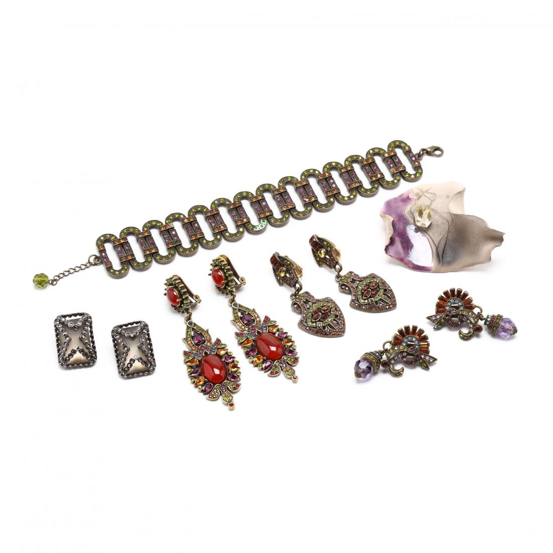 Large Group of Designer Costume Jewelry, signed (1 of 9)