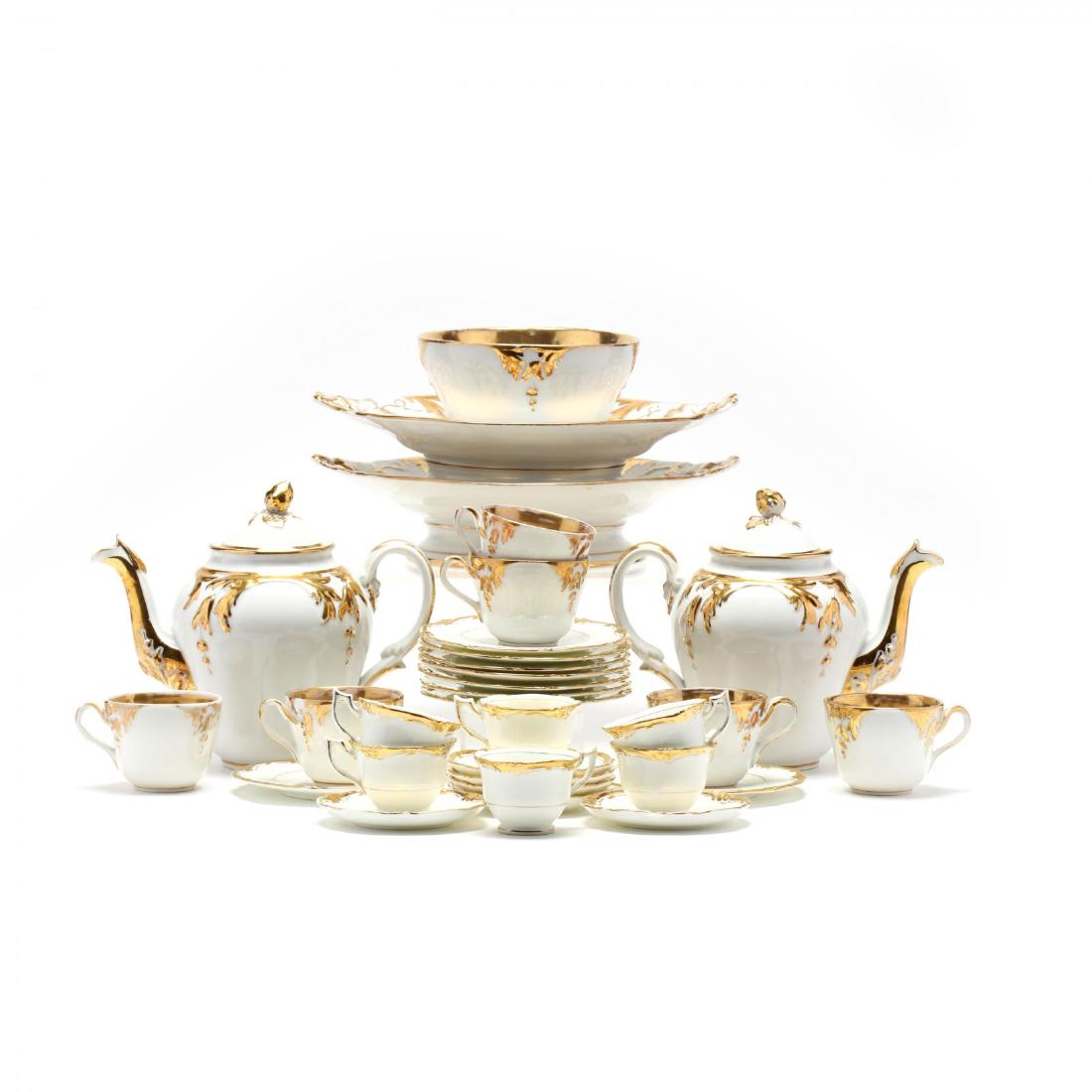 Assembled Gilt Decorated Tea Service (1 of 9)
