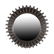 Industrial Gear Framed Wall Mirror
