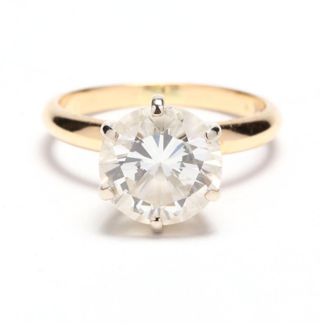 Unmounted Round Brilliant Cut Diamond and 14KT Gold (1 of 8)