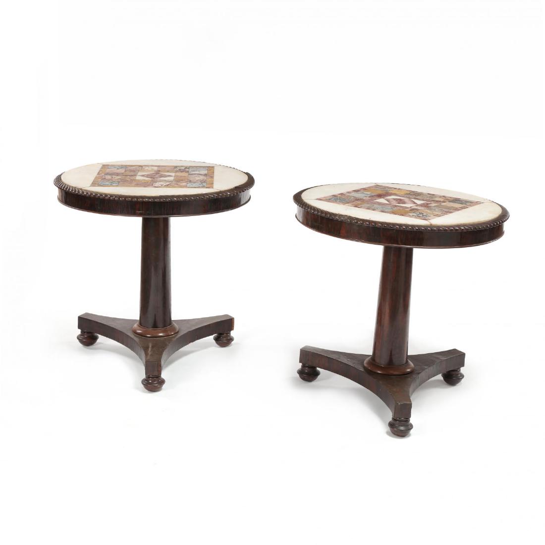 Pair of Neoclassical William IV Specimen Marble Top (1 of 6)