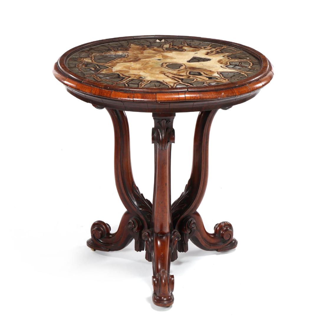 Italian Rococo Revival Specimen Top Parlour Table (1 of 6)