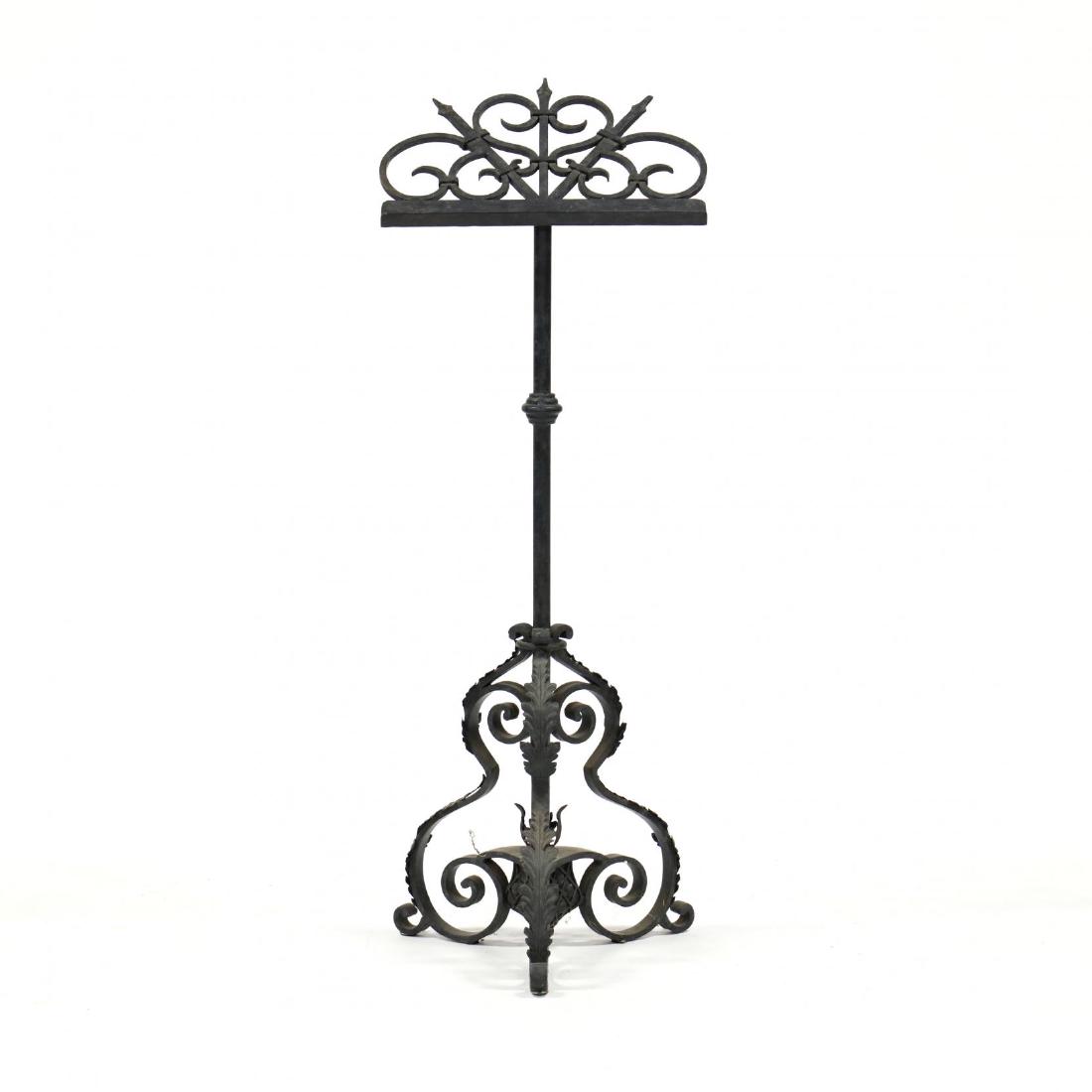 Spanish Classical Wrought Iron Lectern (1 of 3)