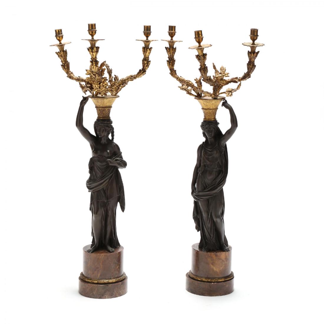 A Pair of Neoclassical Style Figural Candelabra (1 of 4)