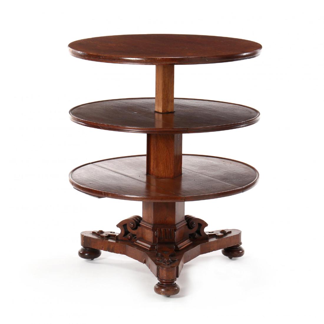 Edwardian Oak Metamorphic Tiered Serving Table (1 of 7)
