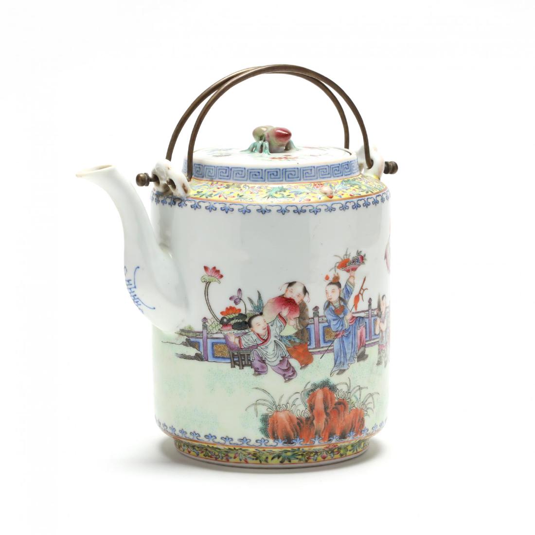 A Chinese Qing Dynasty Porcelain Teapot (1 of 8)