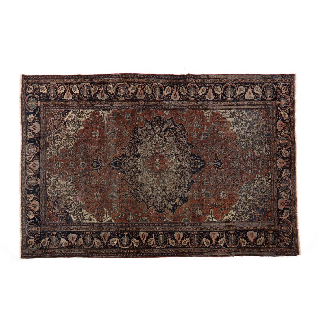 Antique Feraghan Sarouk Carpet (1 of 4)