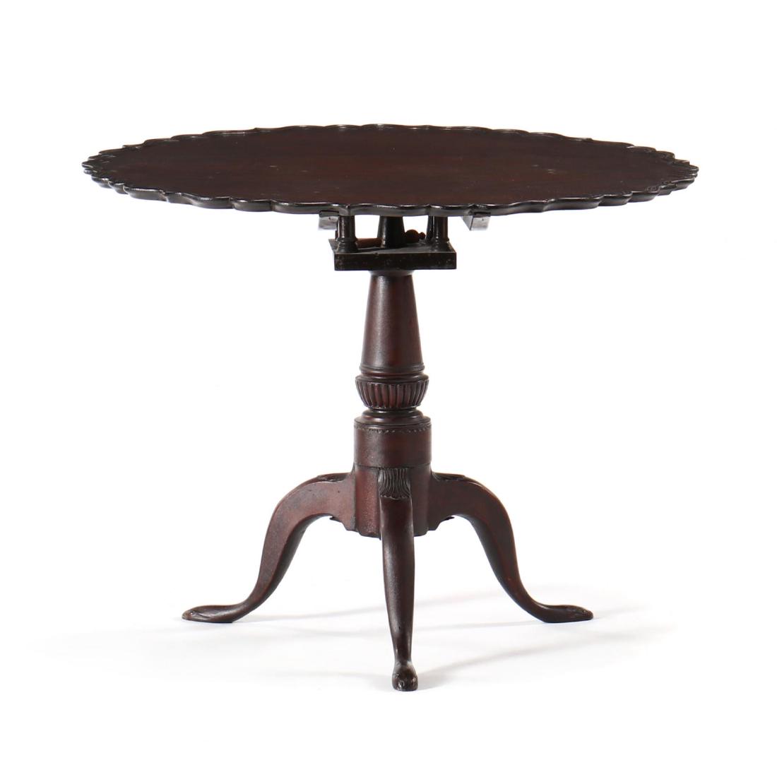 New England Queen Anne Tilt Top Tea Table (1 of 5)