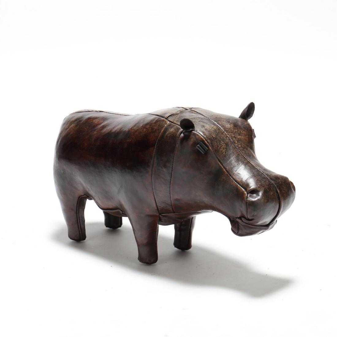 Dmitri Omersa, Leather Hippo Foot Stool (1 of 3)