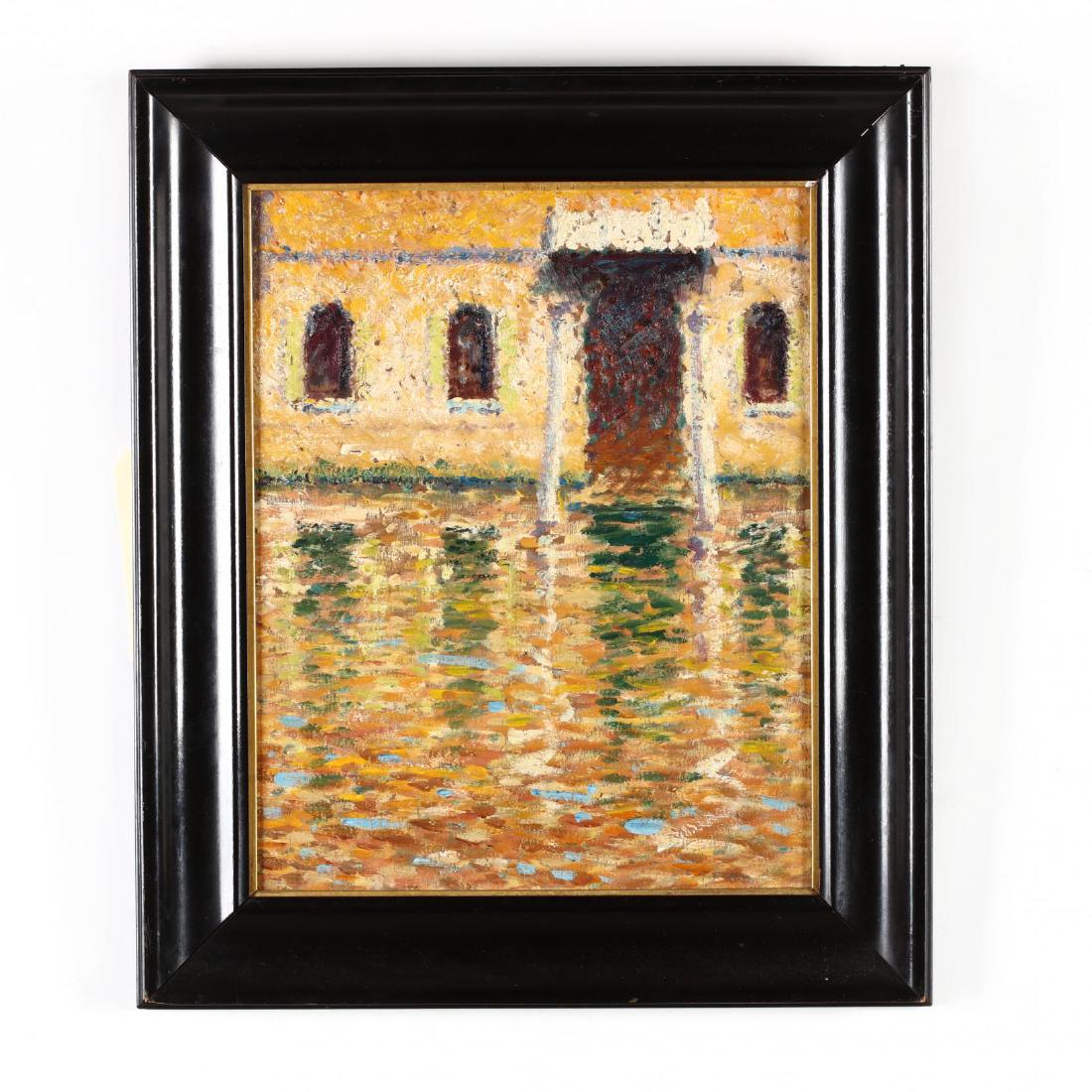 Antique Post-Impressionist Painting of the Grand Canal, (1 of 3)