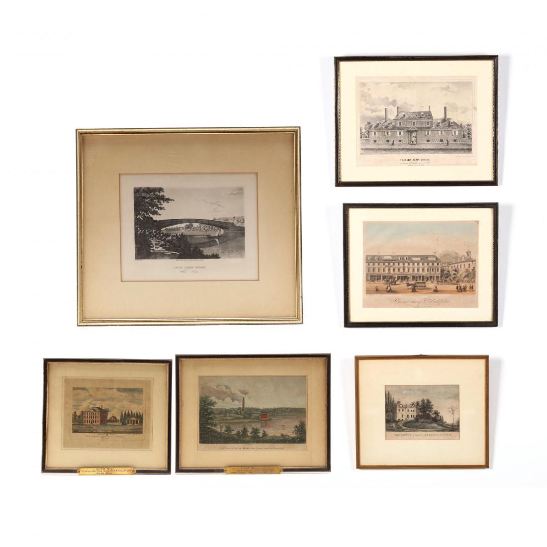 Six Mid-19th Century Philadelphia Area Views (1 of 10)