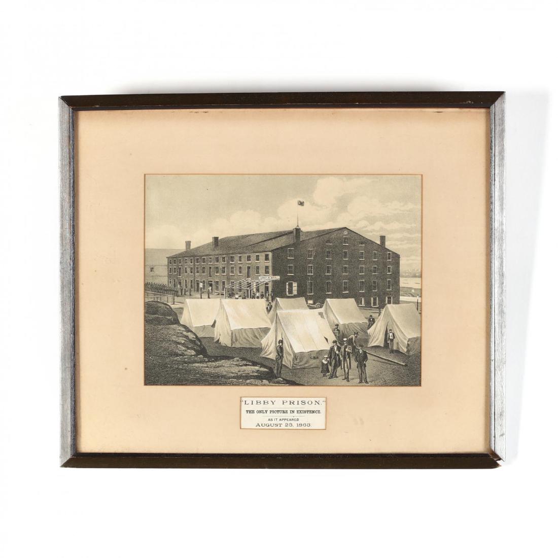 Lithograph of the Infamous Libby Prison (1 of 2)