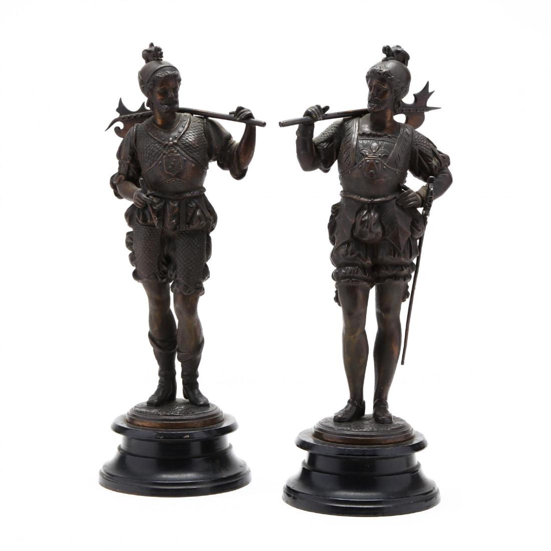 A Pair of Antique Sculptures of Conquistadors (1 of 3)