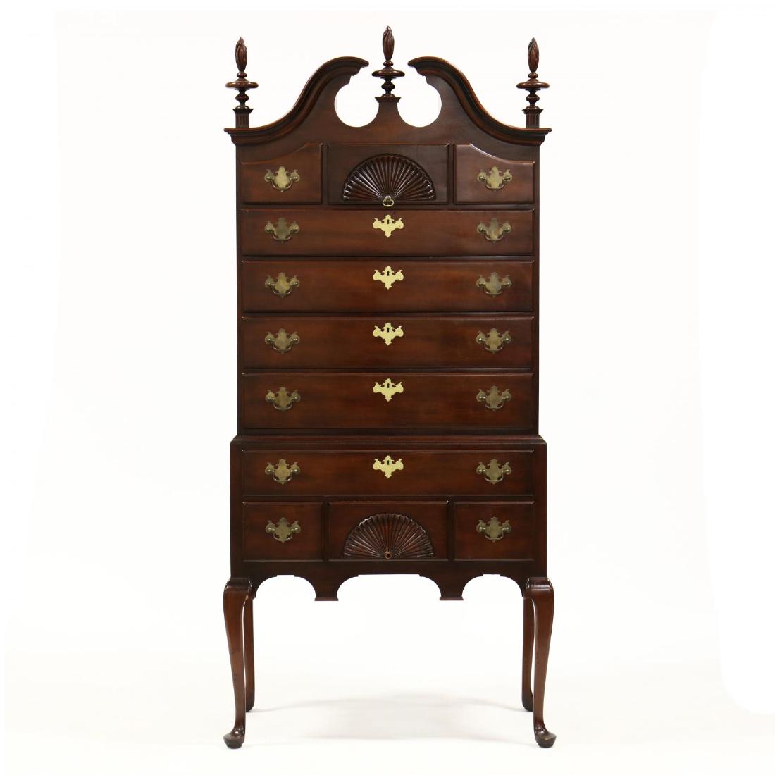 Kindel, Queen Anne Style Mahogany Highboy (1 of 4)