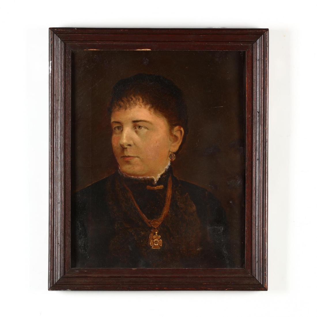 Antique Framed Portrait of a Woman (1 of 3)