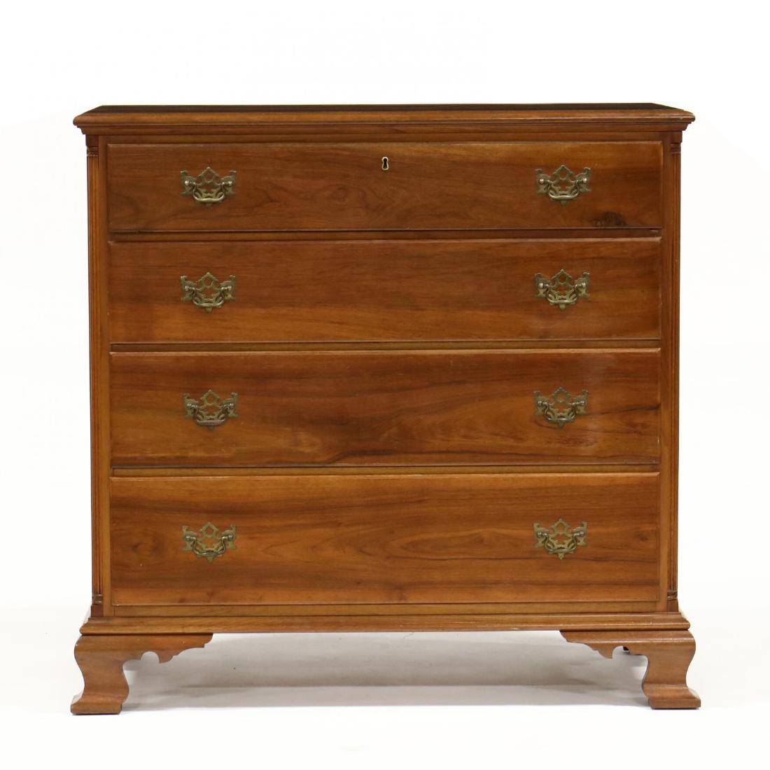 Biggs, Chippendale Style Walnut Chest of Drawers (1 of 4)