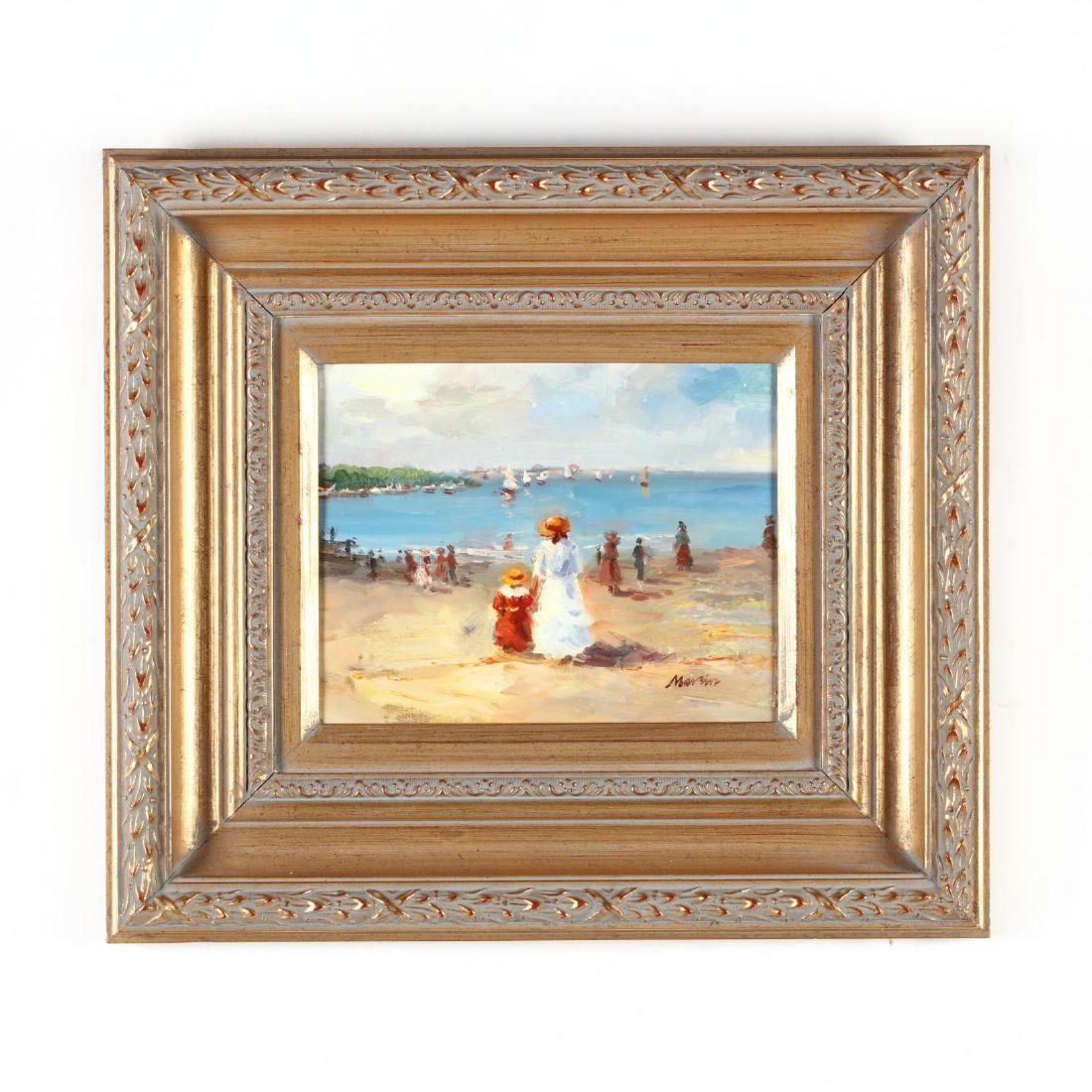 A Contemporary Impressionist Painting of a Day at the (1 of 3)