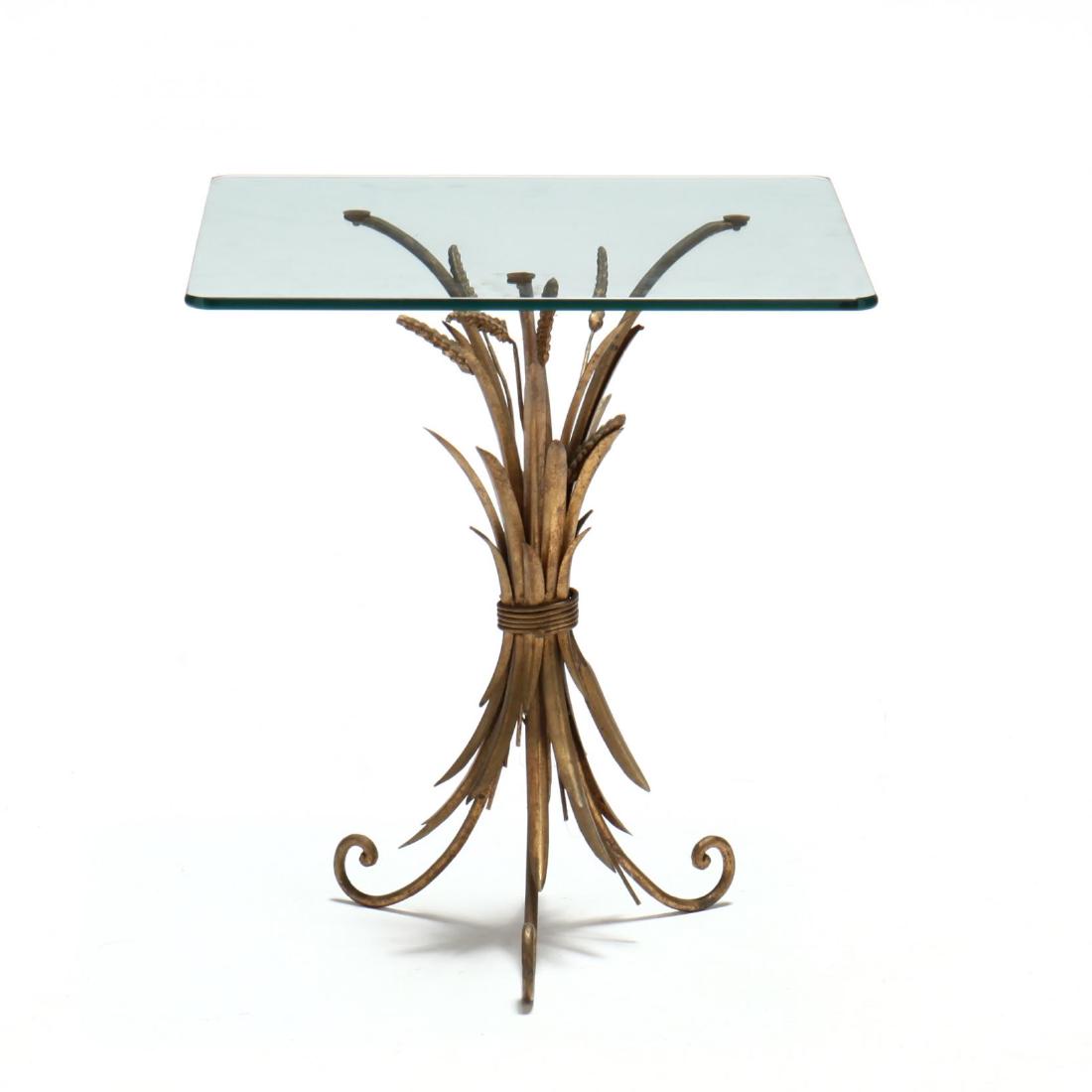 Vintage Italian Wheat Form Side Table (1 of 2)