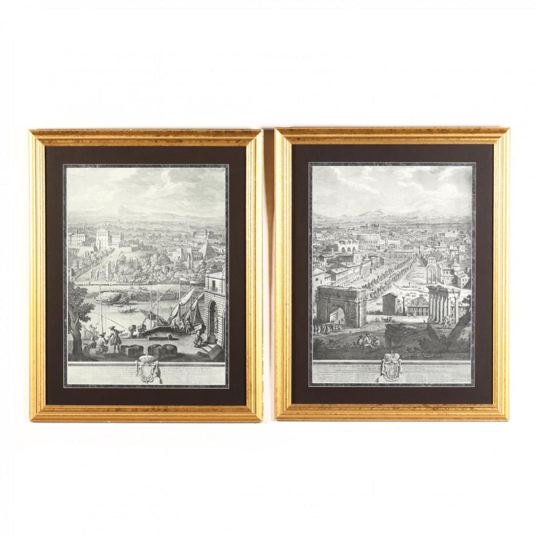 Two Roman Views after Giuseppe Vasi (1 of 5)