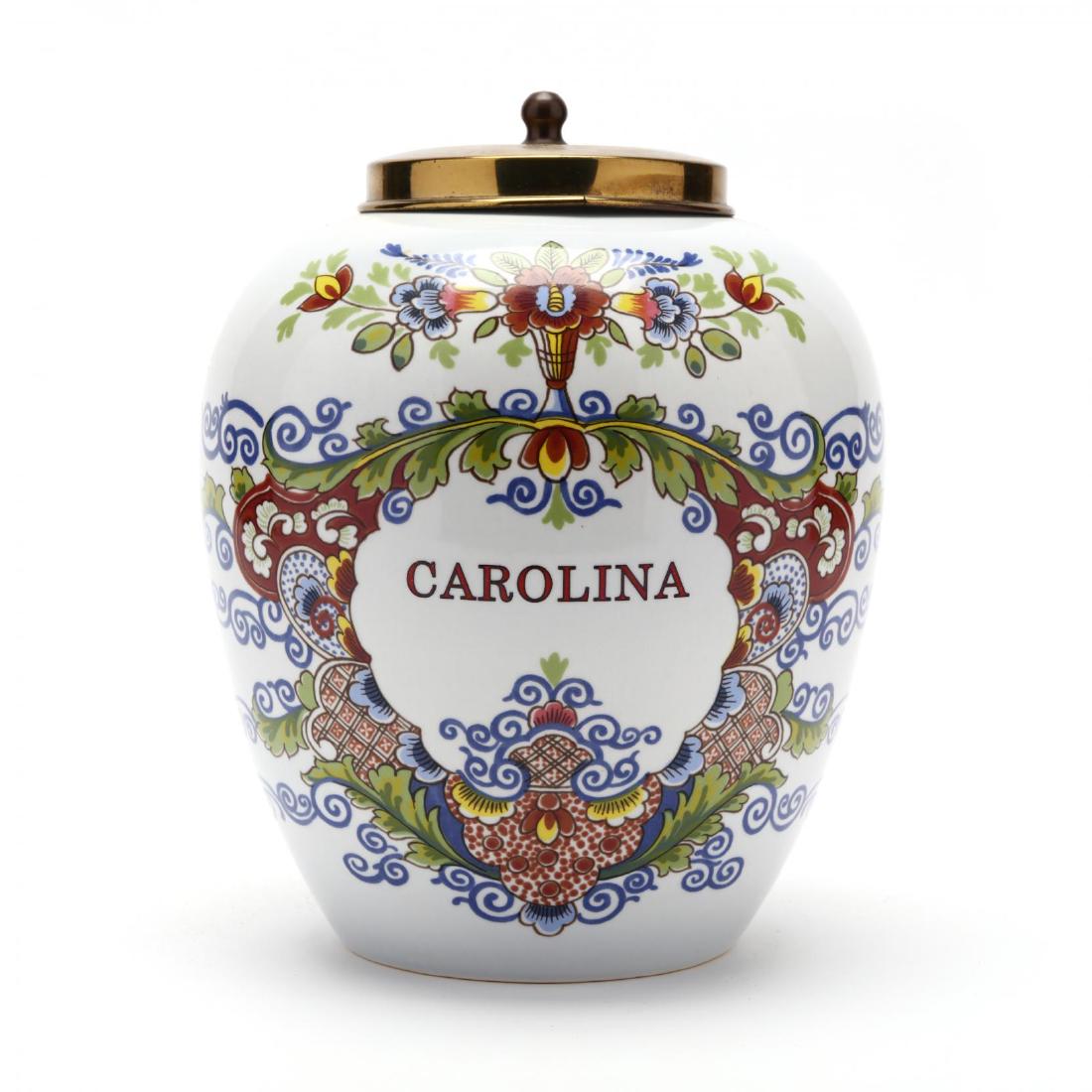 Royal Copenhagen, "Carolina" Delft Jar (1 of 5)