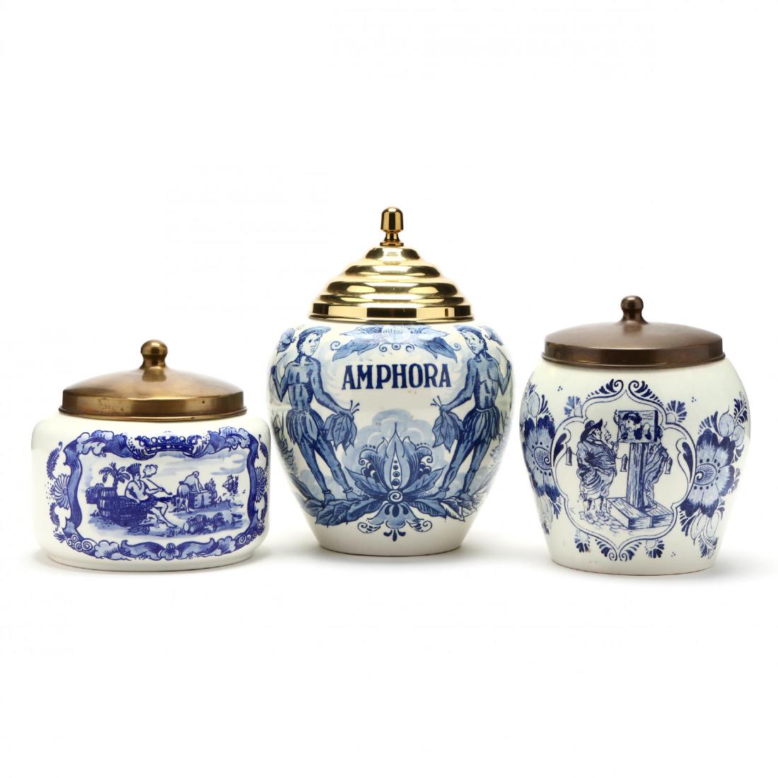 Three Blue and White Delft Jars (1 of 5)