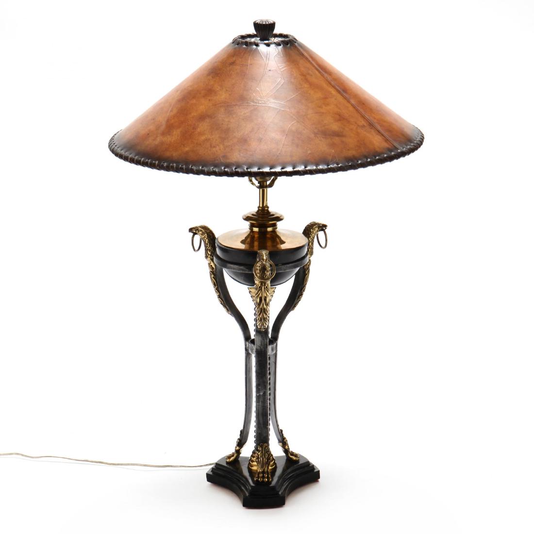 Maitland Smith, Stone and Brass Table Lamp (1 of 2)