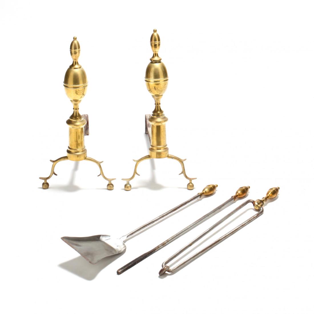 Virginia Metalcrafters, Chippendale Style Fireplace Set (1 of 6)