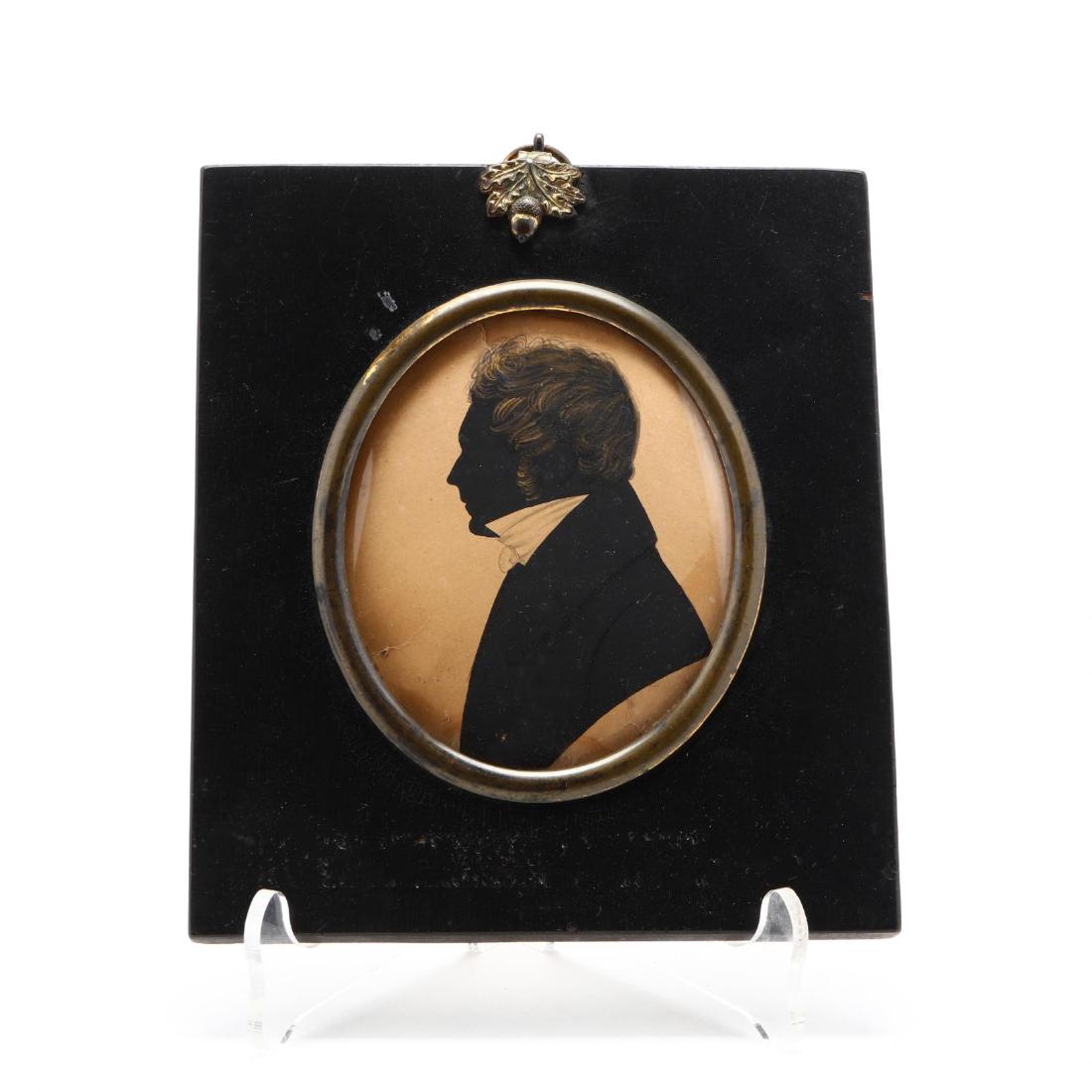 Watercolor Silhouette of a Gentlemen, American (1 of 4)