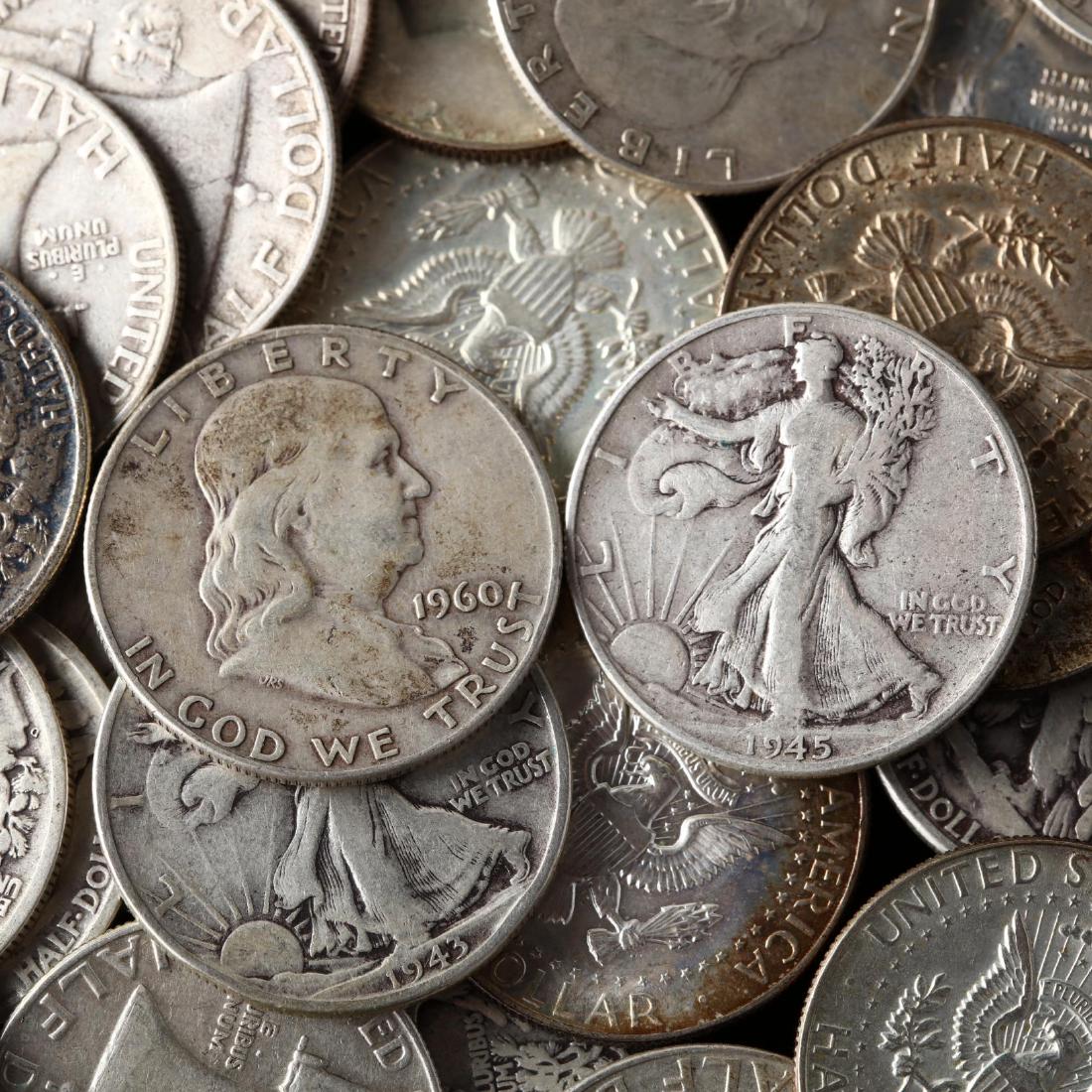 Silver Half Dollar Mix, 46 Coins (1 of 2)