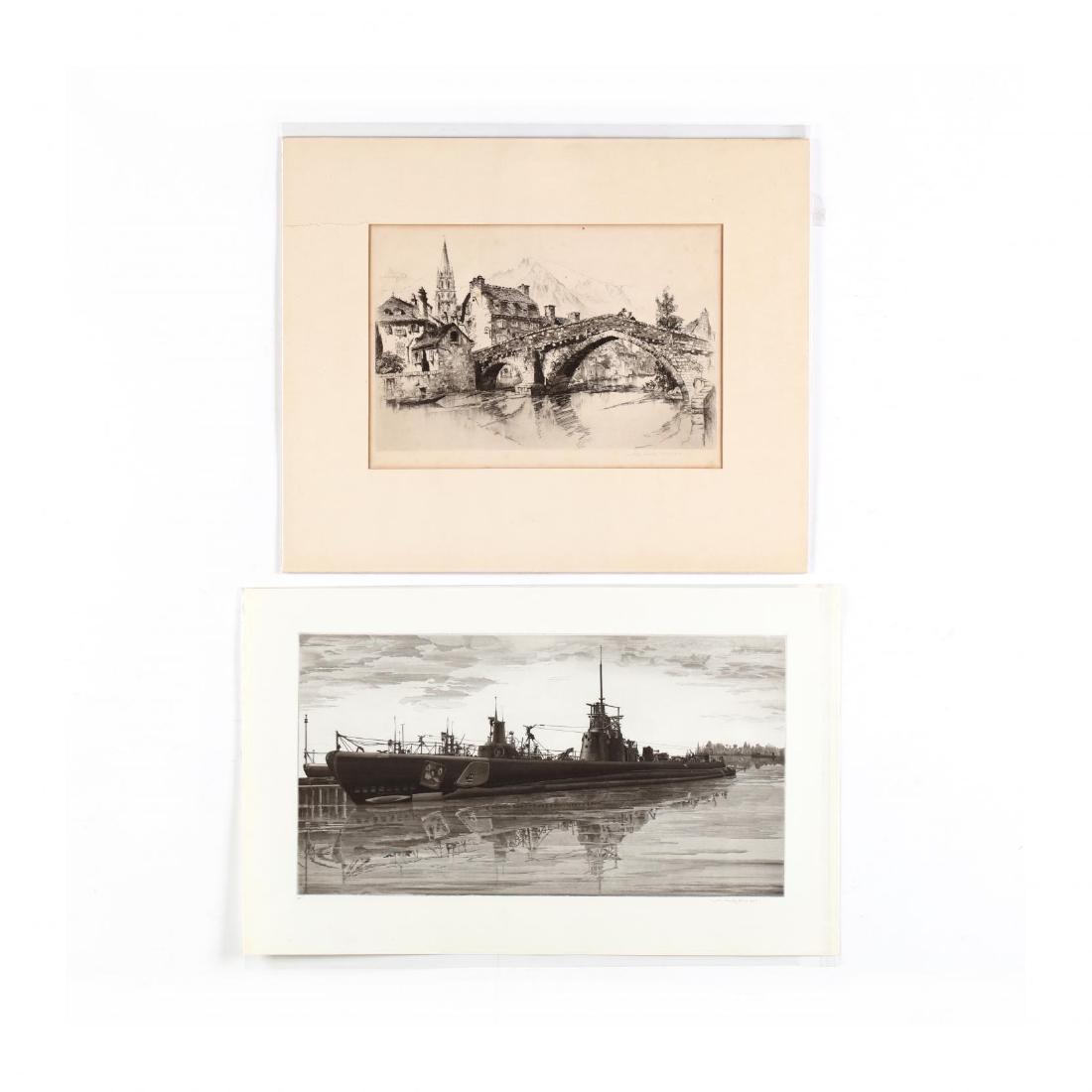 John Taylor Arms (American, 1887-1953),  Le Pont Notre (1 of 4)