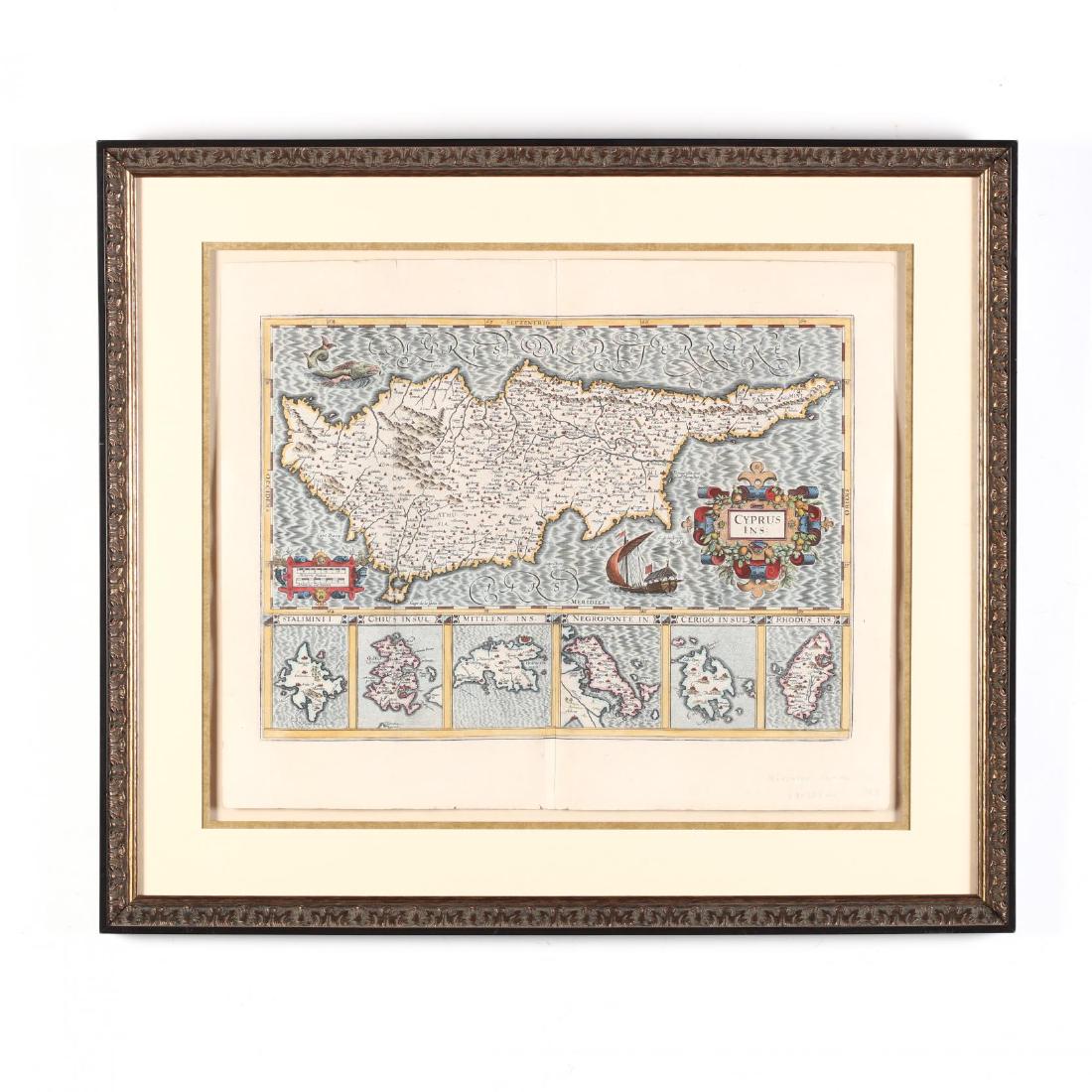 Hondius, Joducius and Mercator, Gerard.  Cyprus Ins: (1 of 3)